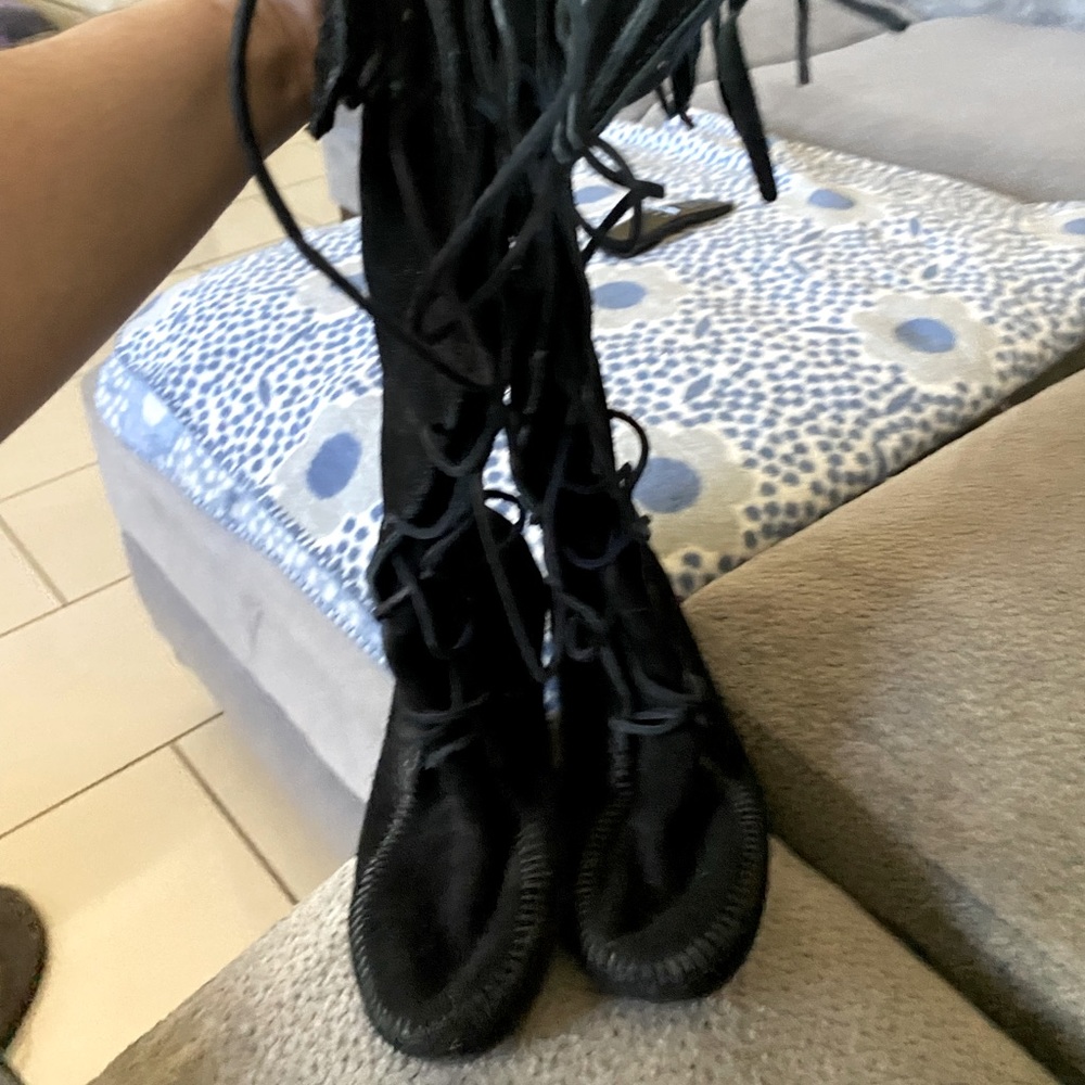 Minnetonka Fringe Boots